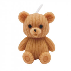 Svíčka medvídek 42 x 36 x 26 mm - Cakesicq