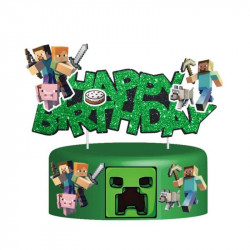 Zápich na dort Happy birthday, minecraft - Cakesicq
