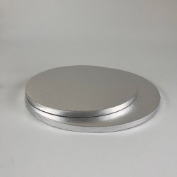 Dortová podložka 25cm stříbrná 12mm - Cakesicq