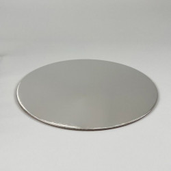 Podložka dortová 25cm stříbrná 3mm - Cakesicq