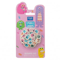 Cukrové zdobení barevné oči 17mm, 25g - PME