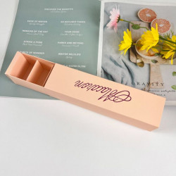 Krabička na 6 makronek, růžová - Cakesicq