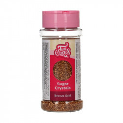 Cukrové krystalky bronzově zlaté 80g - FunCakes