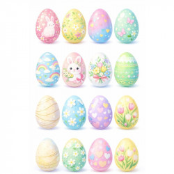 Jedlý papír k vystříhnutí velikonoční vajíčka A4 - Pictu Hap