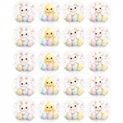 Jedlý papír na muffiny k vystříhnutí velikonoční zvířátka A4 - Pictu Hap